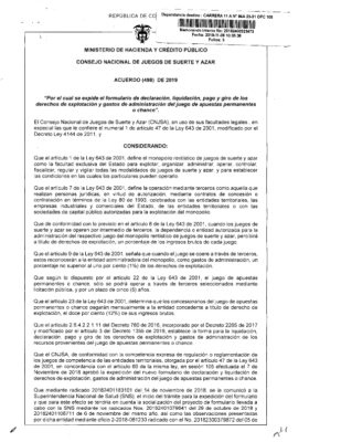Acuerdo 498 de 2019 y Anexo Técnico CNJSA