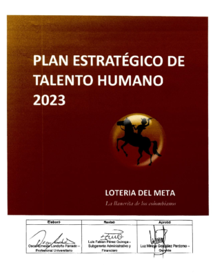 PLAN ESTRATEGICO DE TALENTO HUMANO 2023