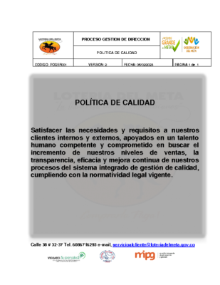 POGER001 POLITICA DE CALIDAD LM